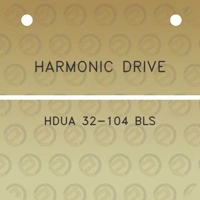 harmonic-drive-hdua-32-104-bls