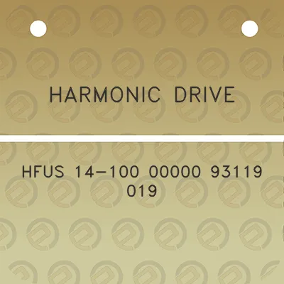 harmonic-drive-hfus-14-100-00000-93119-019