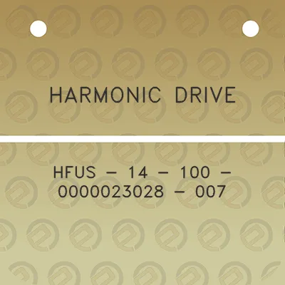 harmonic-drive-hfus-14-100-0000023028-007