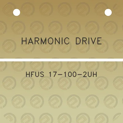 harmonic-drive-hfus-17-100-2uh