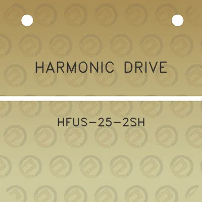 harmonic-drive-hfus-25-2sh