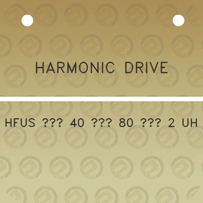 harmonic-drive-hfus-40-80-2-uh