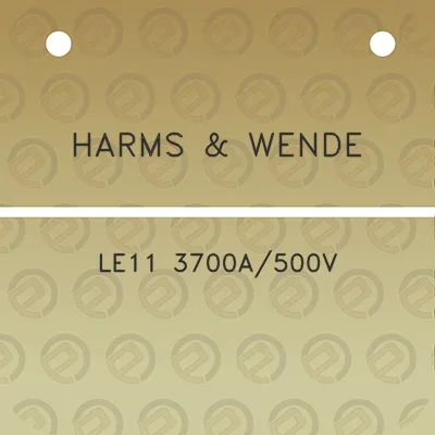 harms-wende-le11-3700a500v