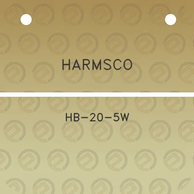 harmsco-hb-20-5w