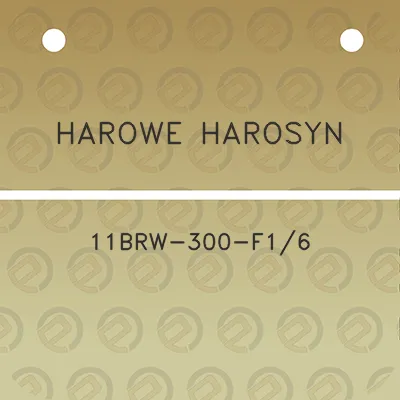 harowe-harosyn-11brw-300-f16