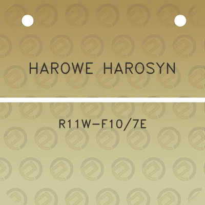 harowe-harosyn-r11w-f107e