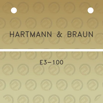 hartmann-braun-e3-100