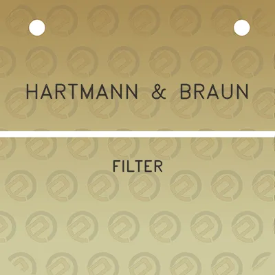 hartmann-braun-filter