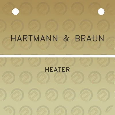 hartmann-braun-heater