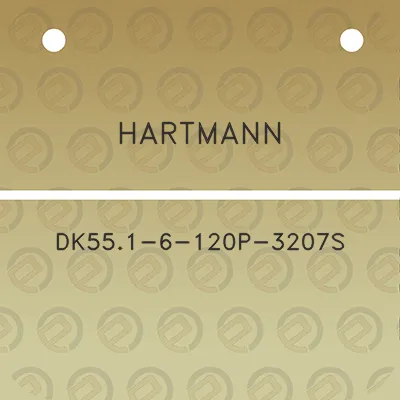 hartmann-dk551-6-120p-3207s