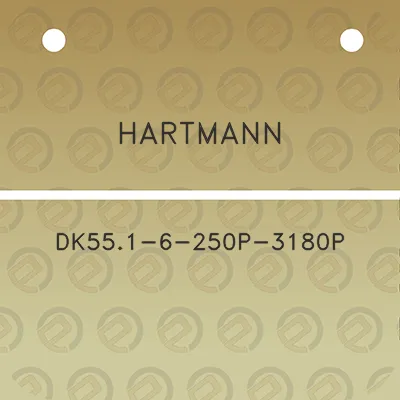 hartmann-dk551-6-250p-3180p