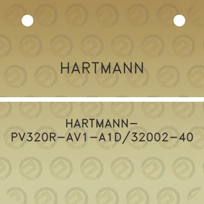 hartmann-hartmann-pv320r-av1-a1d32002-40