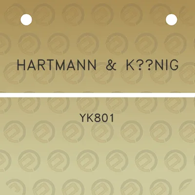 hartmann-konig-yk801