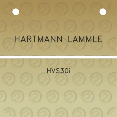 hartmann-lammle-hvs30i