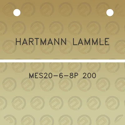 hartmann-lammle-mes20-6-8p-200