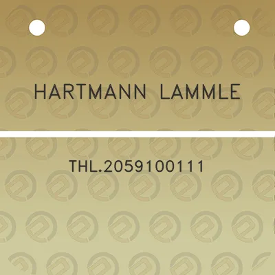 hartmann-lammle-thl2059100111