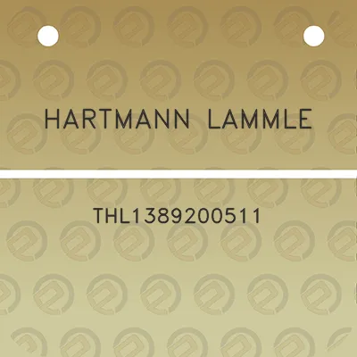 hartmann-lammle-thl1389200511