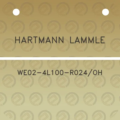 hartmann-lammle-we02-4l100-r024oh