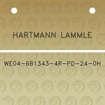 hartmann-lammle-we04-6b1343-4r-pd-24-0h