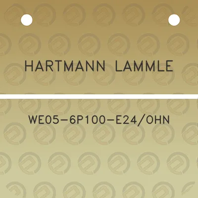 hartmann-lammle-we05-6p100-e24ohn