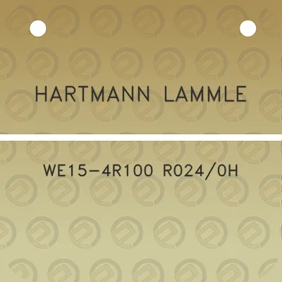 hartmann-lammle-we15-4r100-r0240h