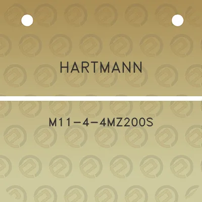 hartmann-m11-4-4mz200s