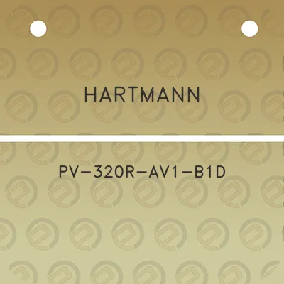 hartmann-pv-320r-av1-b1d