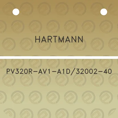 hartmann-pv320r-av1-a1d32002-40