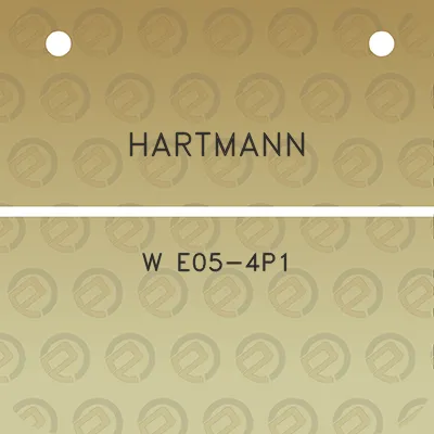 hartmann-w-e05-4p1