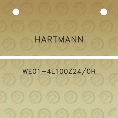 hartmann-we01-4l100z240h