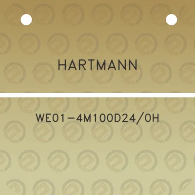 hartmann-we01-4m100d240h