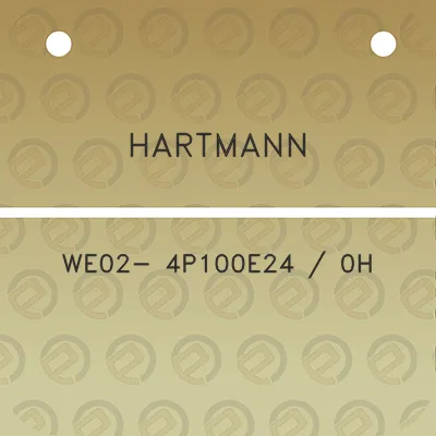 hartmann-we02-4p100e24-0h