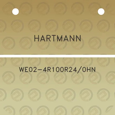 hartmann-we02-4r100r240hn