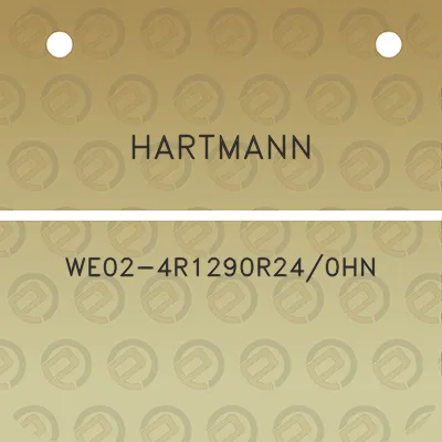 hartmann-we02-4r1290r240hn