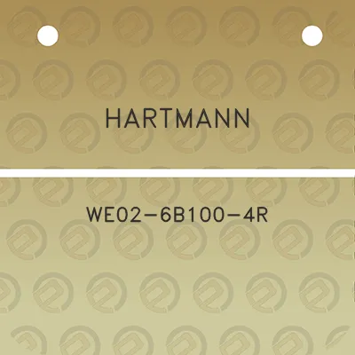 hartmann-we02-6b100-4r