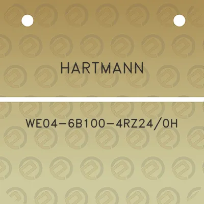 hartmann-we04-6b100-4rz240h