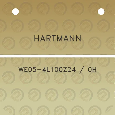 hartmann-we05-4l100z24-0h