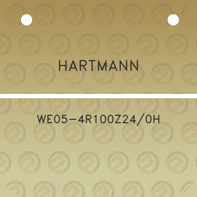 hartmann-we05-4r100z240h