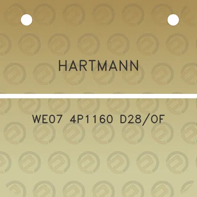 hartmann-we07-4p1160-d28of