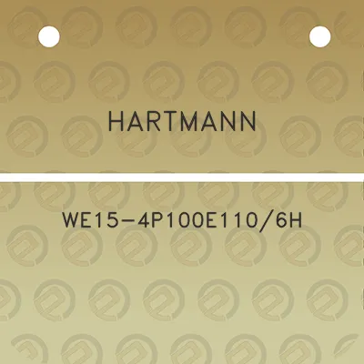 hartmann-we15-4p100e1106h