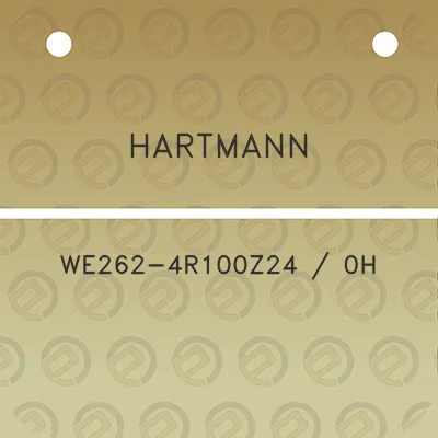 hartmann-we262-4r100z24-0h