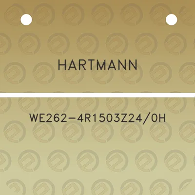 hartmann-we262-4r1503z240h