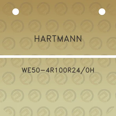 hartmann-we50-4r100r240h