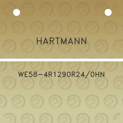 hartmann-we58-4r1290r240hn