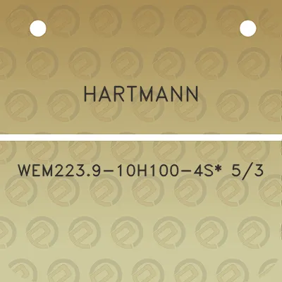 hartmann-wem2239-10h100-4s-53