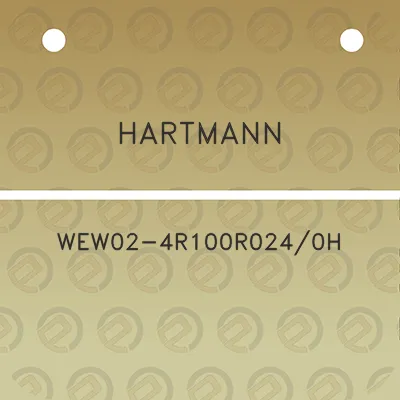 hartmann-wew02-4r100r0240h