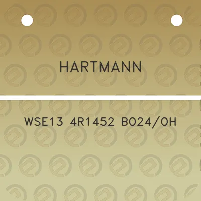 hartmann-wse13-4r1452-bo24oh