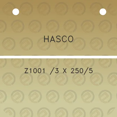 hasco-z1001-3-x-2505