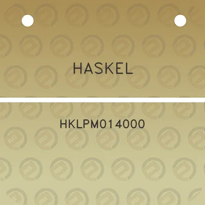 haskel-hklpm014000