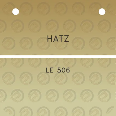 hatz-le-506